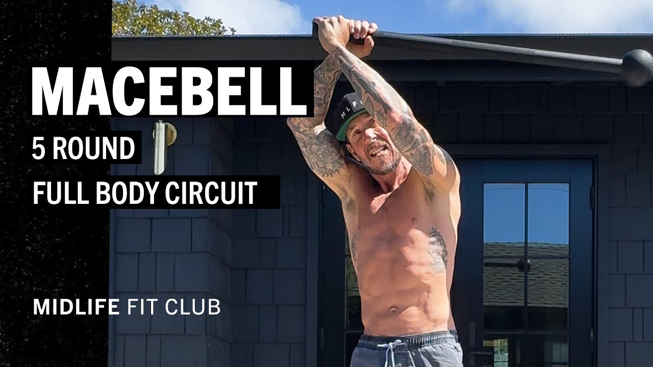 Full Body Steel Mace Workout at Home 🏋️‍♂️