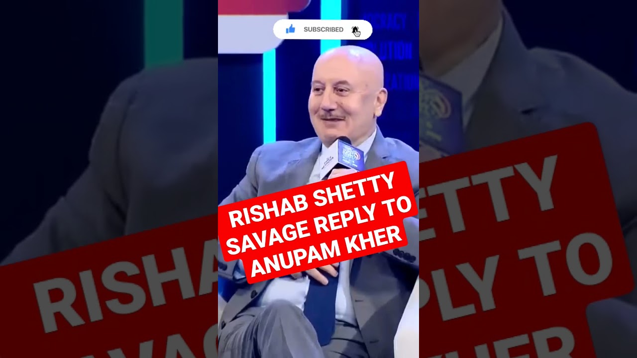 Rishab Shetty's Bold Reply to Anupam Kher 🎬