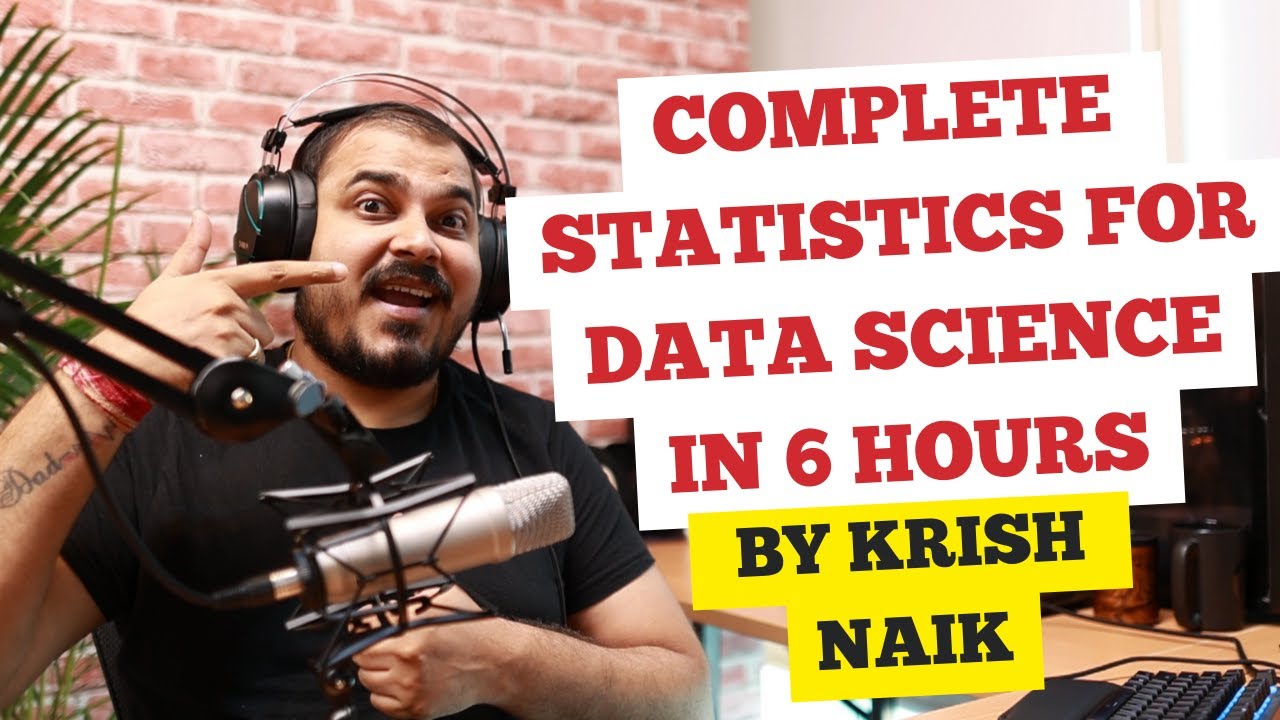 Master Data Science Statistics in 6 Hours with Krish Naik 📊