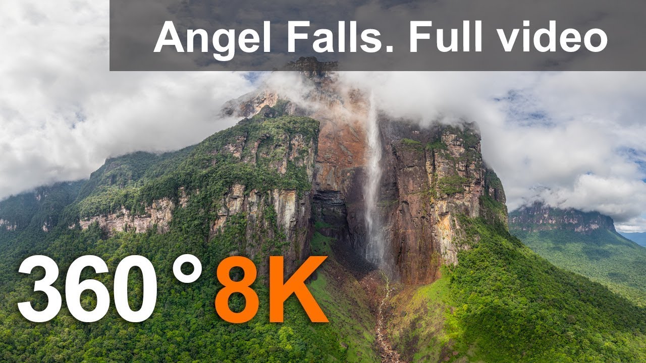 360° Aerial View of Angel Falls, Venezuela 🌊
