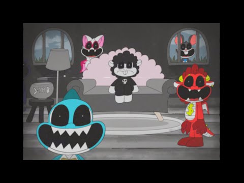 Nightmare critters cartoon short (Poppy Playtime chapter 4)