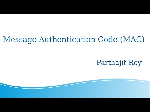 Message Authentication Code (MAC)