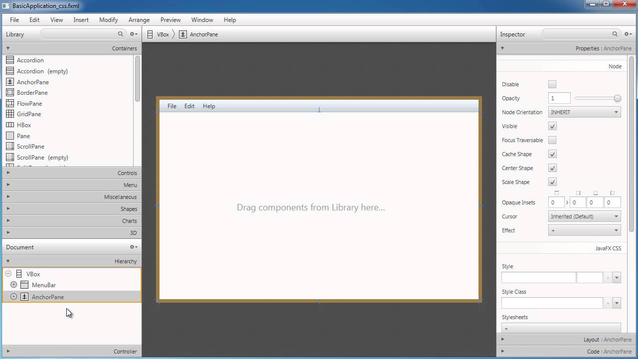 JavaFX GUI Tutorial: Scene Builder Guide
