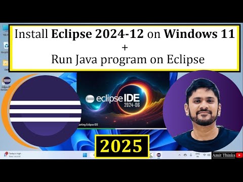 How to install Eclipse IDE 2024-12 on Windows 11