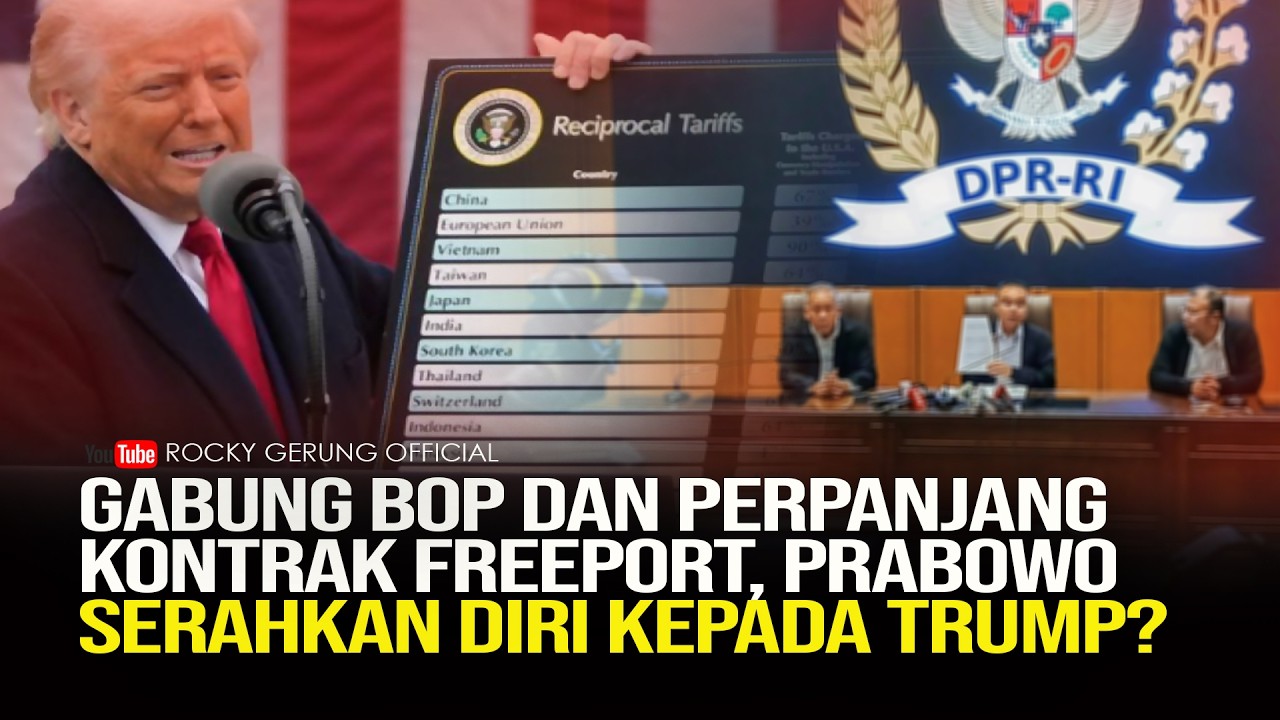 SANGAT MERUGIKAN INDONESIA! DPR HARUS BATALKAN PERJANJIAN PRABOWO DENGAN TRUMP