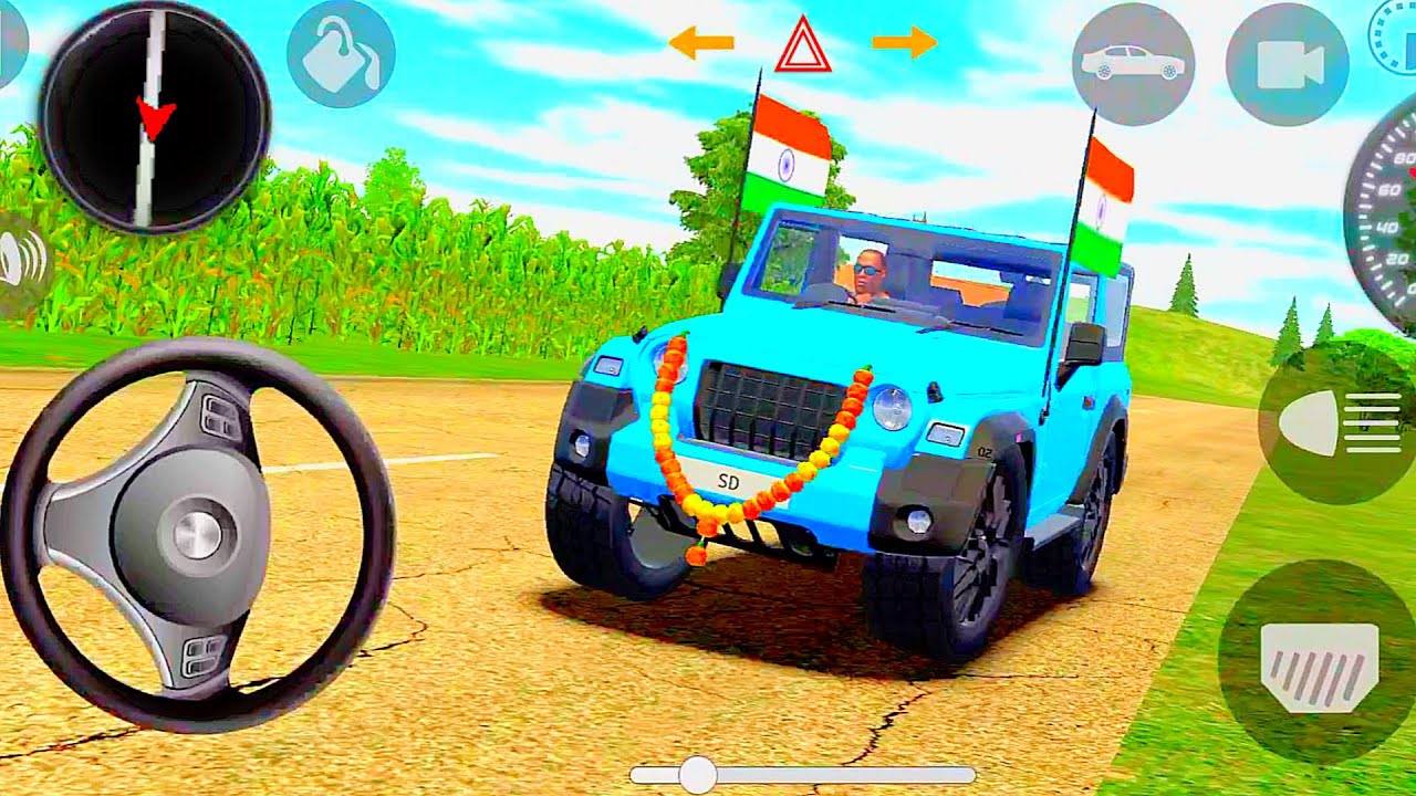 Epic Mahindra Thar Car Mod & Gameplay | Gadi Wala Cartoon Part 397 🚗