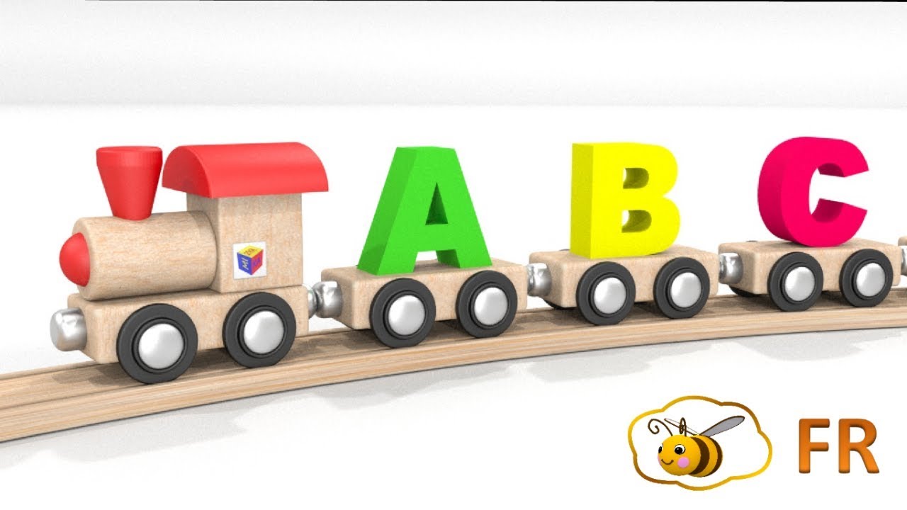 Apprendre l'alphabet en français Le train et l’alphabet Dessin animé pour les petits
