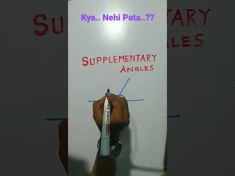 Learn Supplementary angle in the simplest way... #angle #supplementaryangle #geometry #basicgeometry
