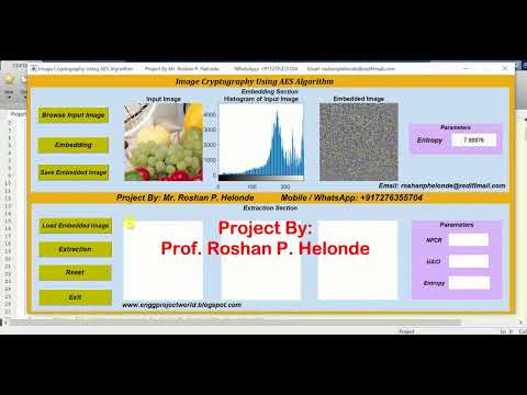 Matlab Code for AES Image Cryptography | With Source Code | Image Cryptography Using AES Algorithm