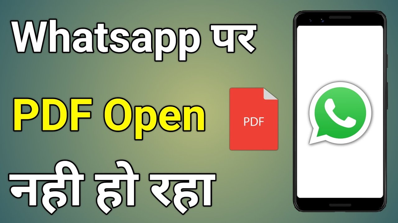 WhatsApp PDF Not Opening Issue