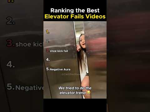 Ranking The Best elevator fail videos 😨
