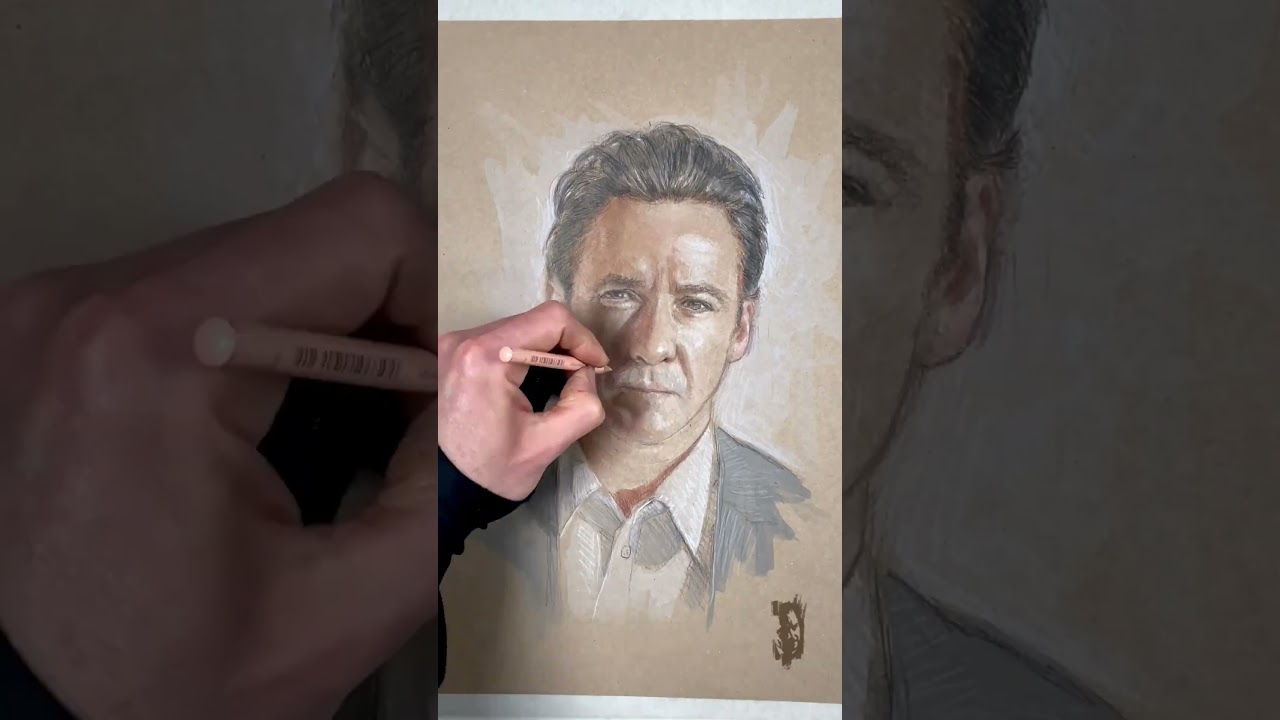 John Cusack Portrait Timelapse 🎨