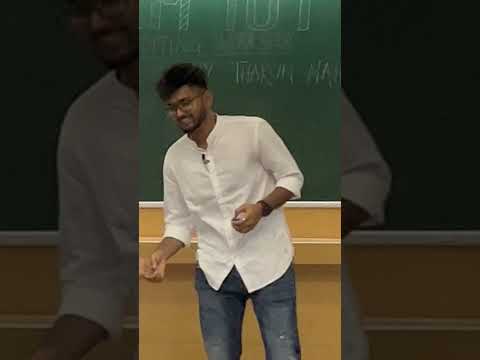 When @TharunSpeaks came to IIT Bombay to take session on video editing #shorts