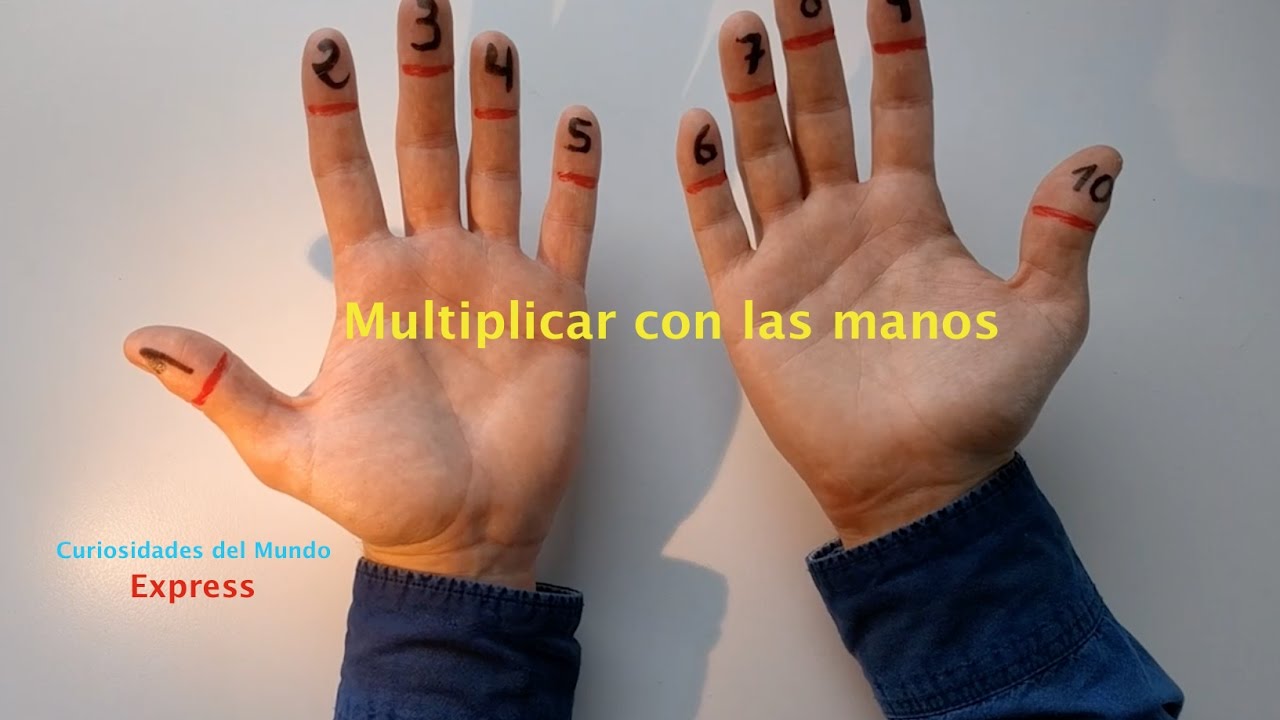 Multiplica la tabla del 9 con las manos ✋