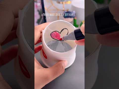 Photo shoot ideas for Birthday 🥳✨#shorts #art #muktaeasydrawing #youtubeshorts