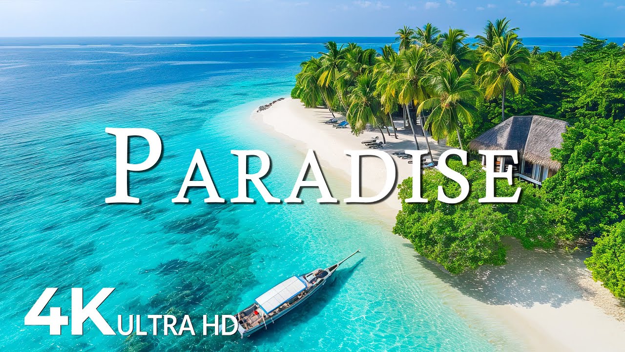 4K Paradise Island: Relaxing Nature & Music 🌴