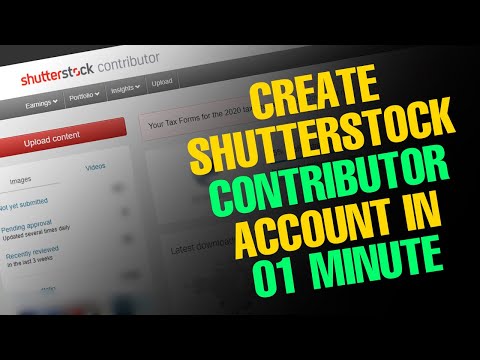 Creating Shutterstock Contributor Account
