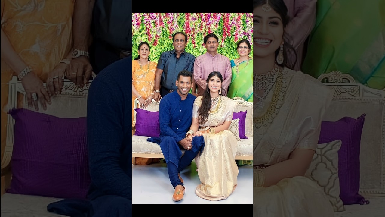 Vishal with Wife Anisha & Family β€οΈ