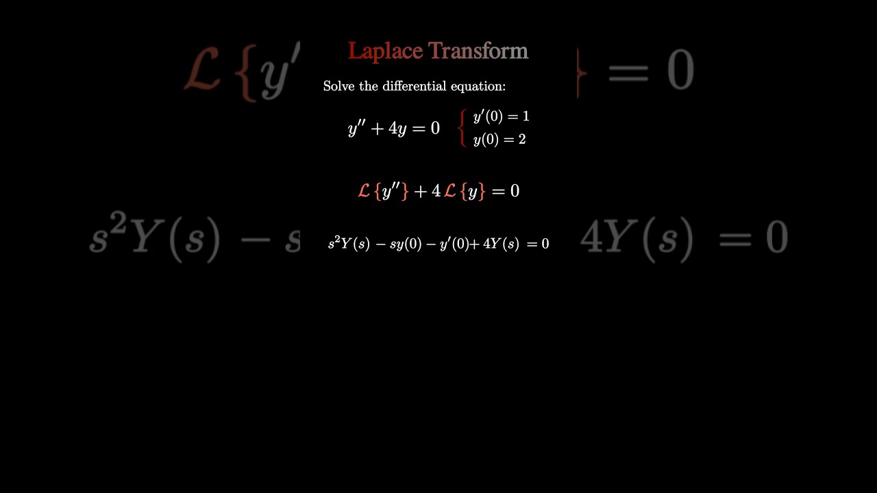 Master Laplace Transforms for Differential Equations