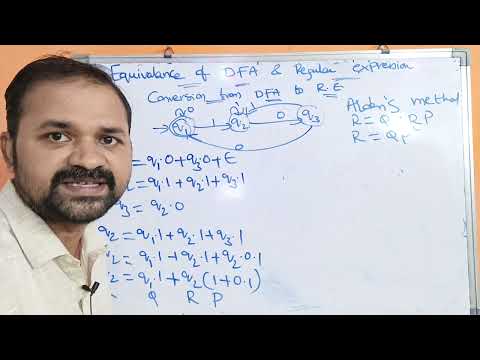 Conversion of DFA to Regular Expression || Equivalence of DFA and Regular Expression || TOC || FLAT