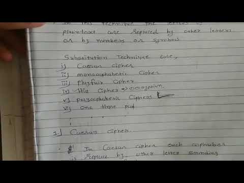 One Time Pad (vernam cipher) example in hindi | Information and Network Security Course | GTU