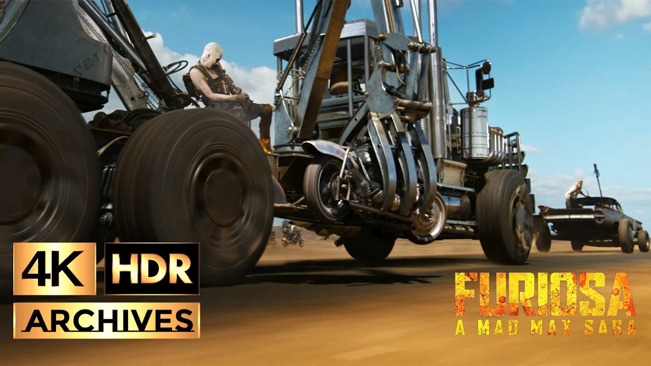 FURIOSA: A MAD MAX SAGA | 4K HDR | Octoboss Attack on the War Rig – Part 1 of 2 (2024)