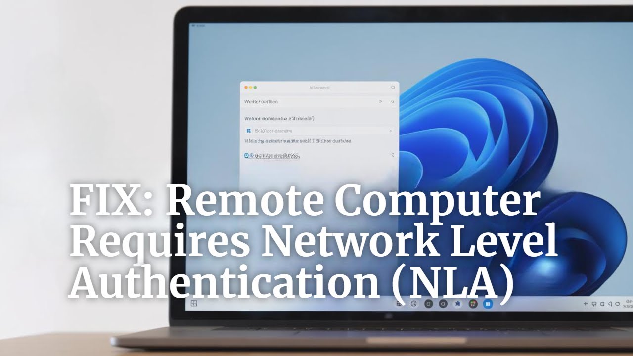 Fix NLA Error in Remote Desktop 🖥️