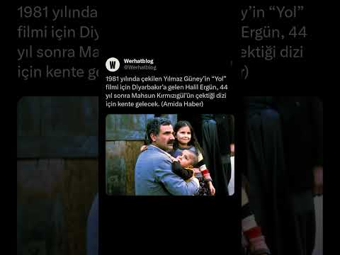 1981 yılında çekilen Yılmaz Güney’in “Yol” filmi için Diyarbakır’a gelen Halil Ergün, 44 yıl sonra