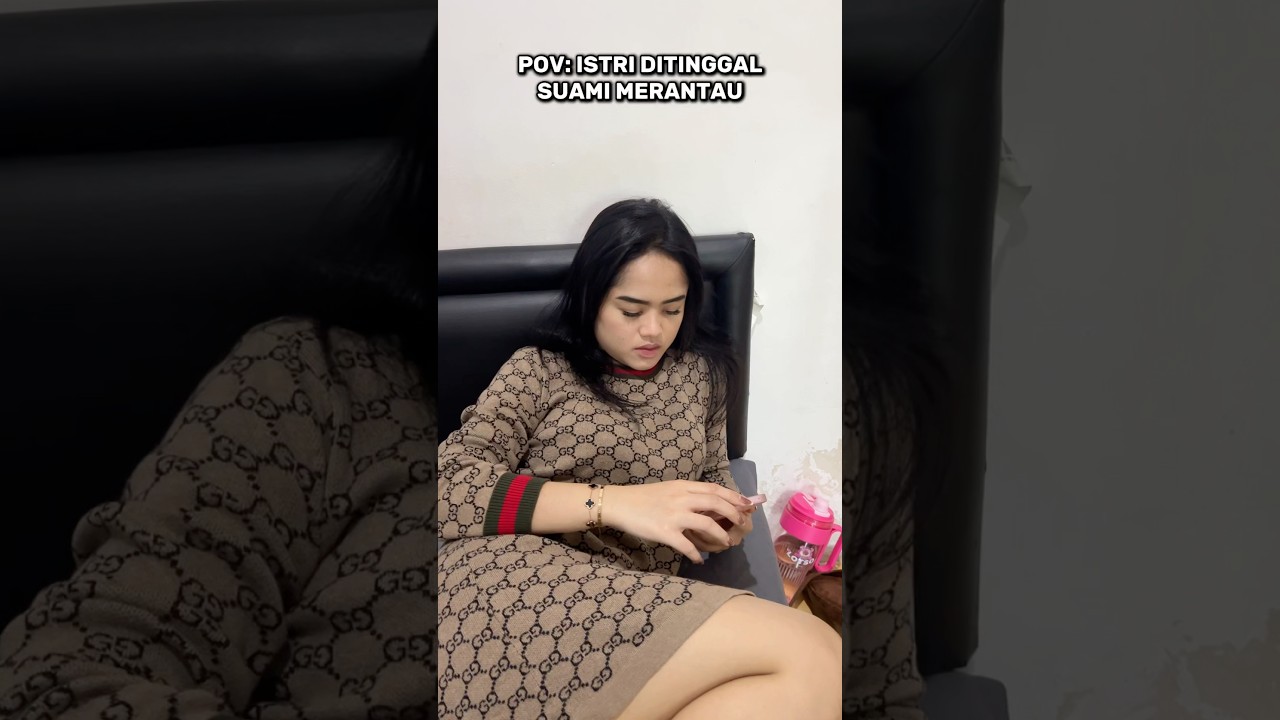 ISTRI DITINGGAL SUAMI MERANTAU #lucu #ngakak #trending #viral #suamiistri