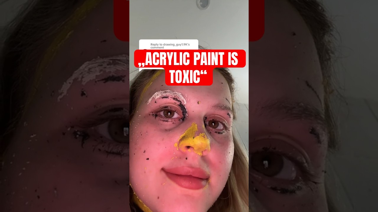 Facial Acrylic Paint Art 🎨