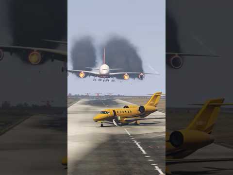 AIRBUS A380 Emergency Landing, Airport Worker Save the Day