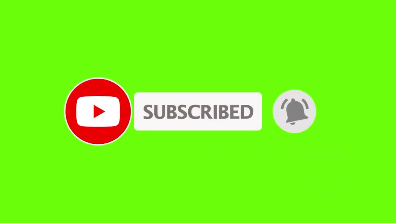 1. Free Green Screen Subscribe Button 🎥
