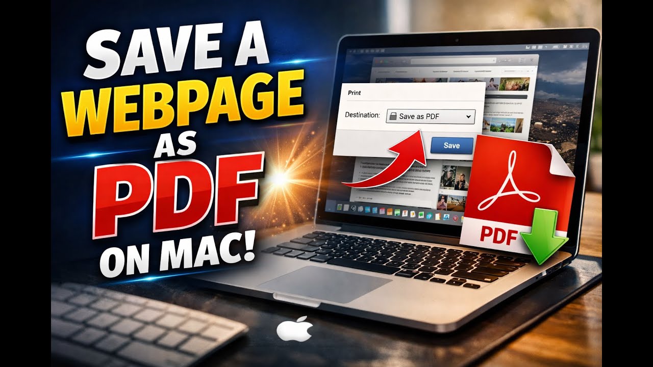 How To Save a Webpage as a pdf on Mac | Convert ANY Webpage to PDF on Mac (Quick & Simple)