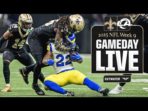 Rams vs. Saints Gameday Live | 2025 NFL Week 9
