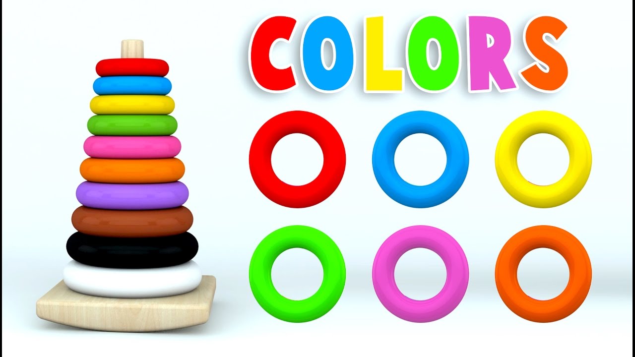 Colors Learning with Stack Rings and More for Children