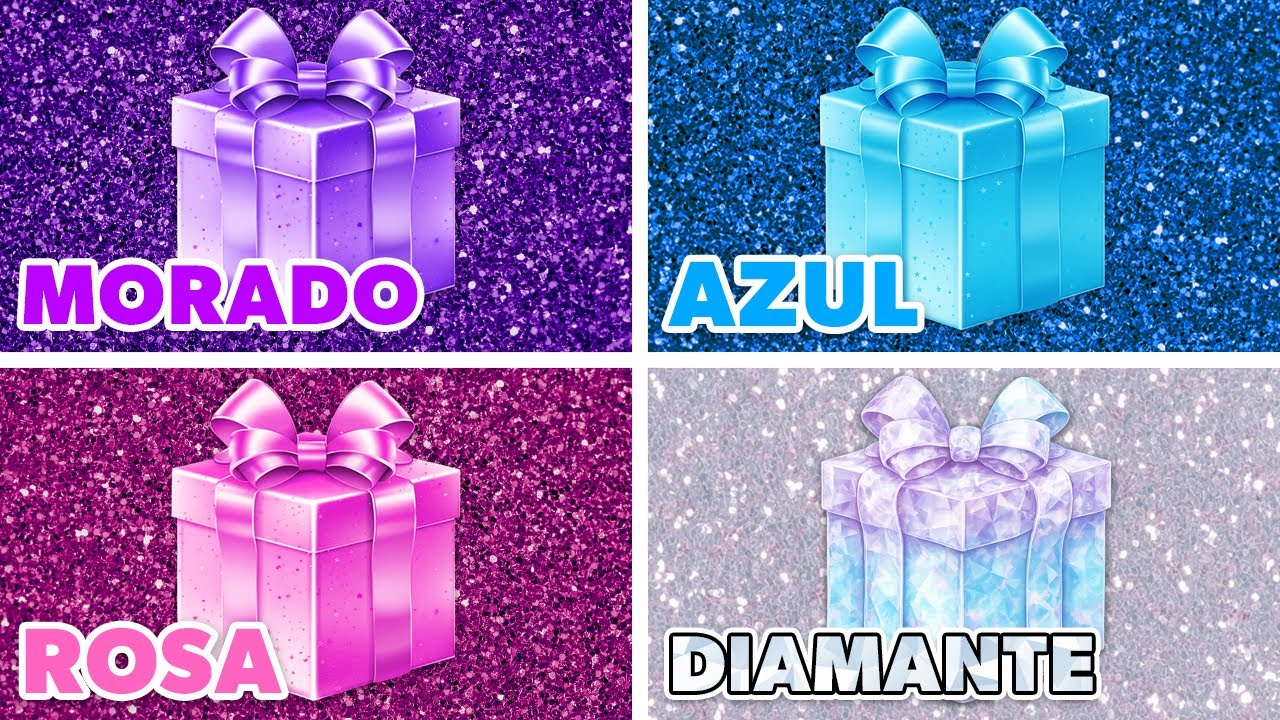 ¿Qué regalo te toca? 💎🎀 Elige entre Diamante, Azul, Rosa o Morado