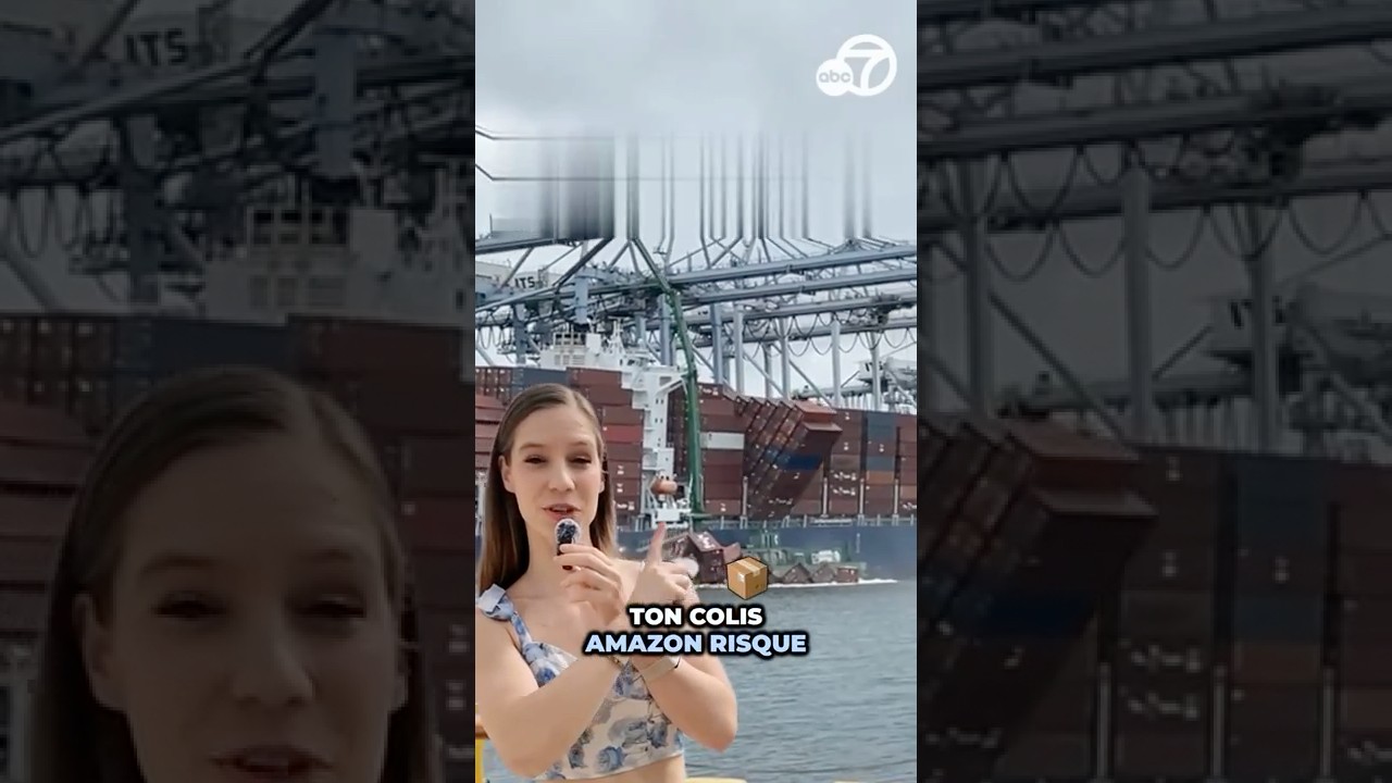 70 conteneurs tombent d'un cargo 🚢