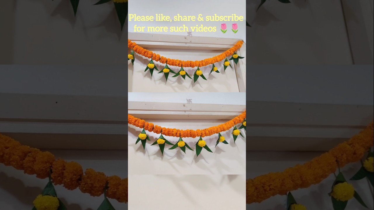 आम के पत्तों से आसान और सुंदर दिवाली तोरण ✨ | Budget-Friendly DIY Decoration