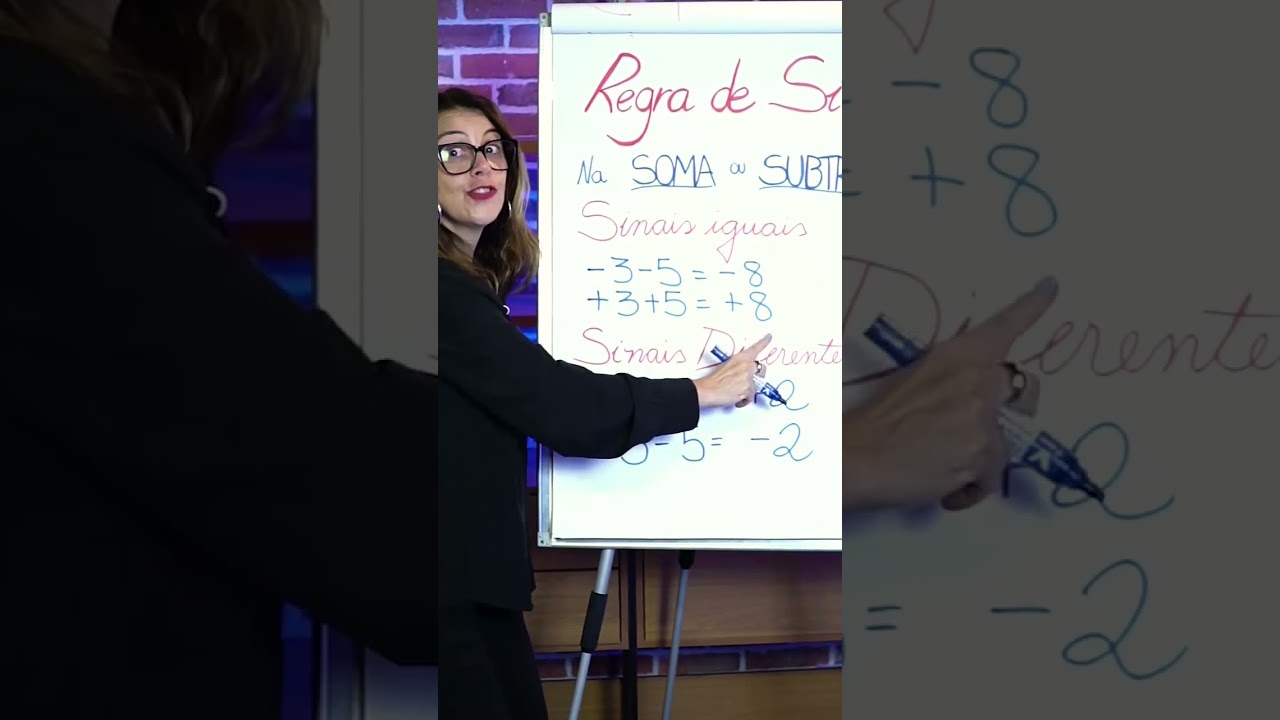 Regras de sinais na soma e subtração ✖️