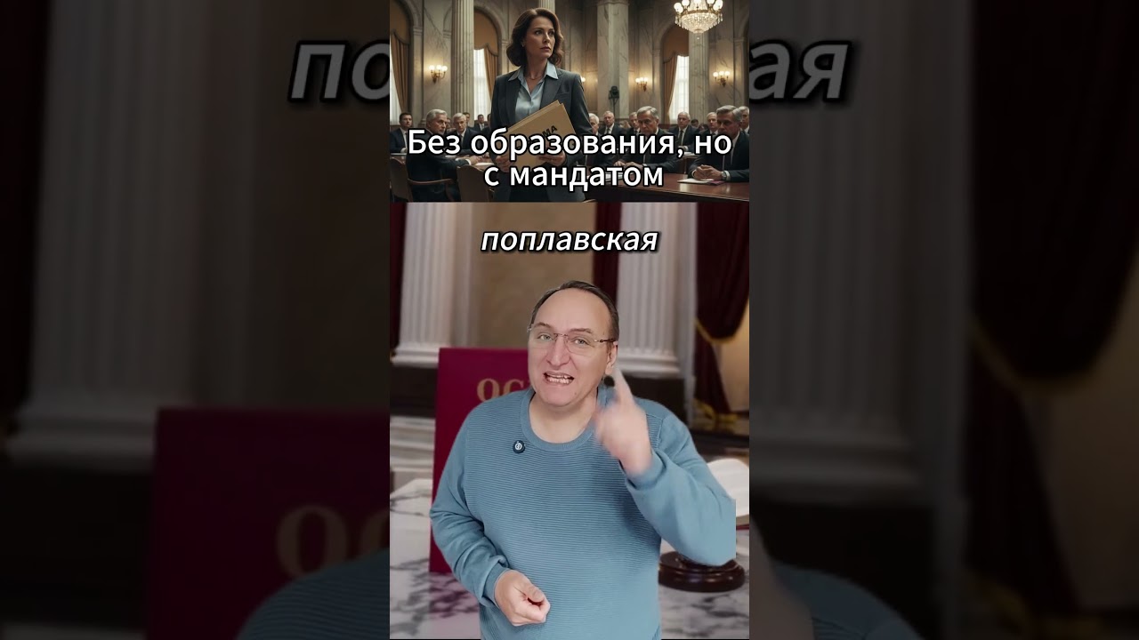 Яна Поплавская предлагает экзамен для депутатов Госдумы 🗳️