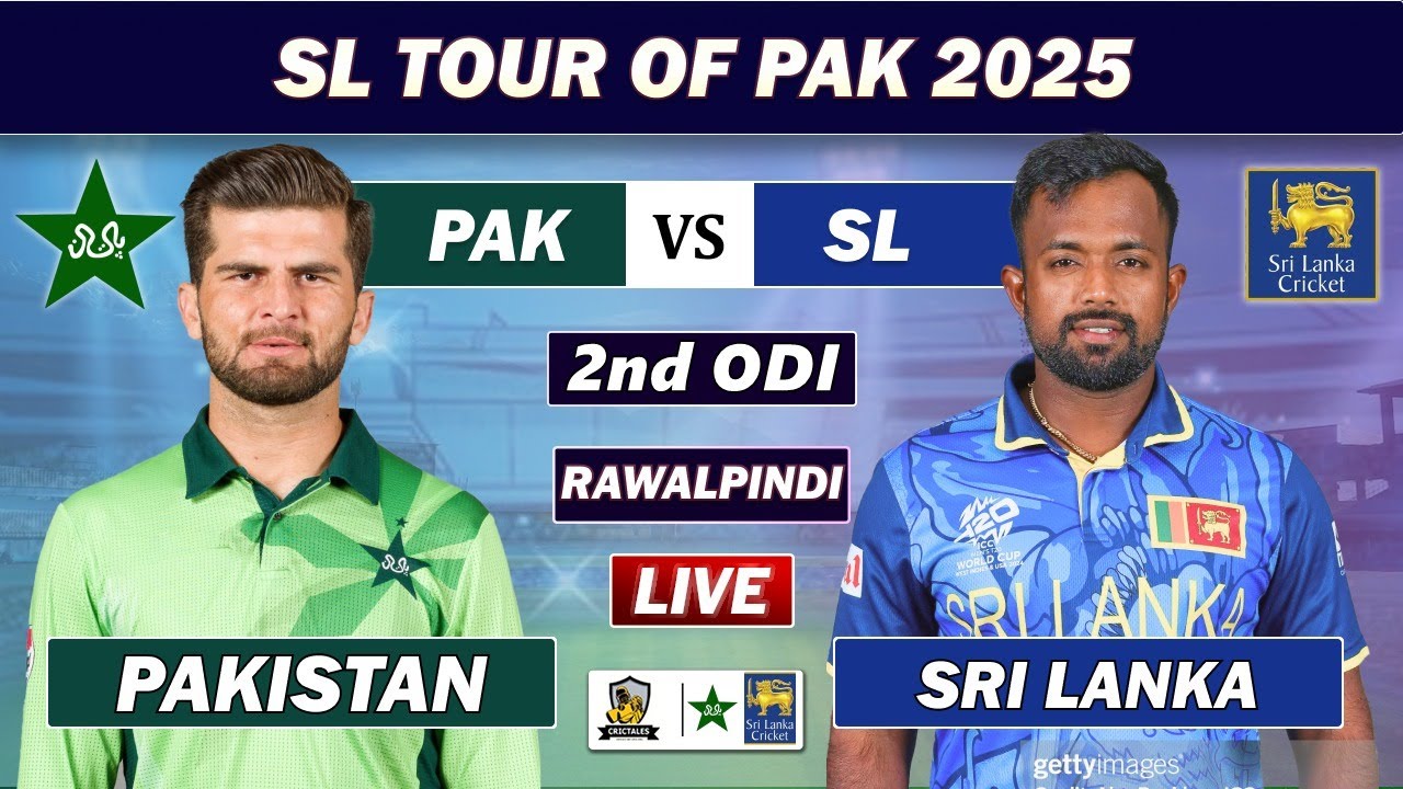 Pakistan vs Sri Lanka 2nd ODI Live Score & Commentary 🏏 | Watch Today’s Match