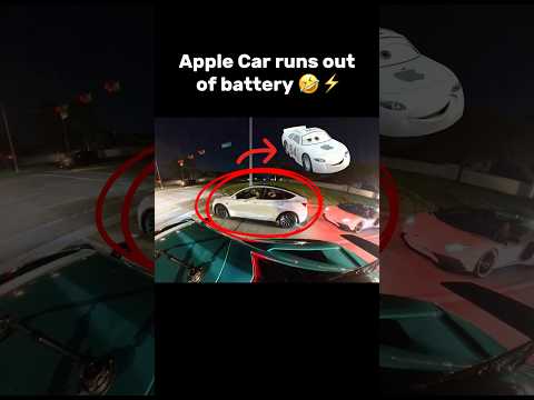 This Apple Car thought he was fast 😂