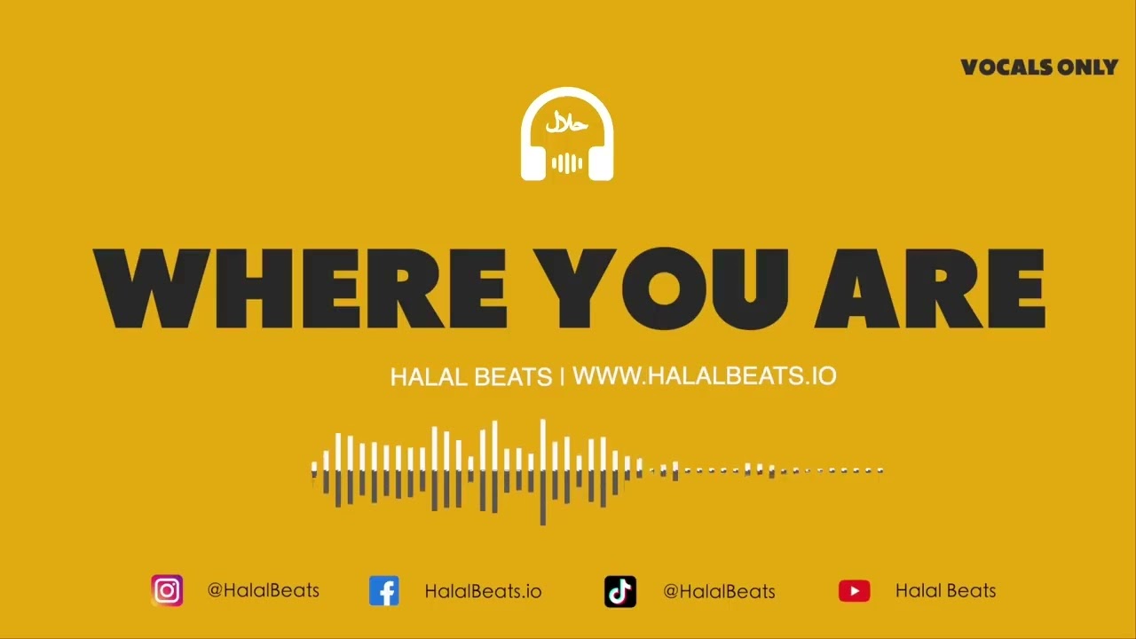 Where You Are - 1 Hour Vocals Only Nasheed 🎶