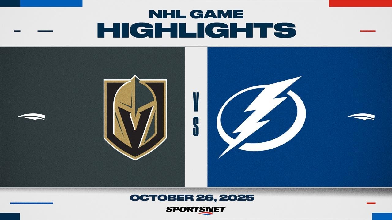 NHL Highlights: Lightning Edge Out Golden Knights in Overtime 🏒