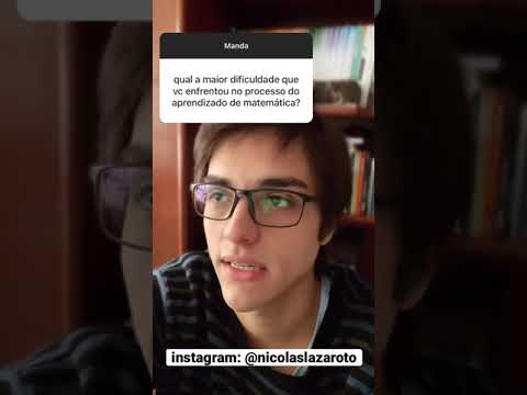 Maior dificuldade na Matemática! - Nicolas Lazaroto #shorts