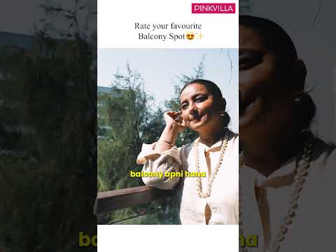 Balcony Goals 😍🌸 Swapnil Joshi, Dhvani Bhanushali & Divya Dutta 🏡 #shorts #housetour #luxury