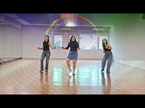 LIVING TOGETHER Line Dance demo Trio Ladies 