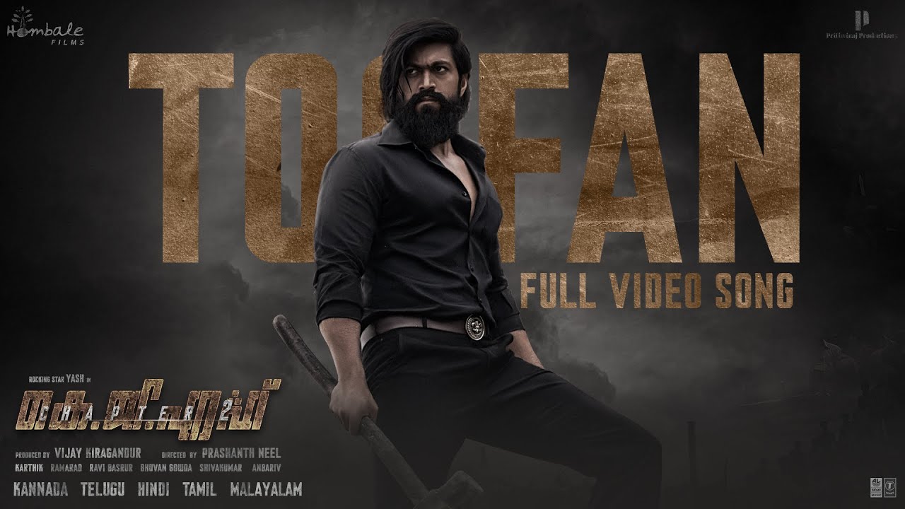 Toofan Full Song from KGF Chapter 2 🎬