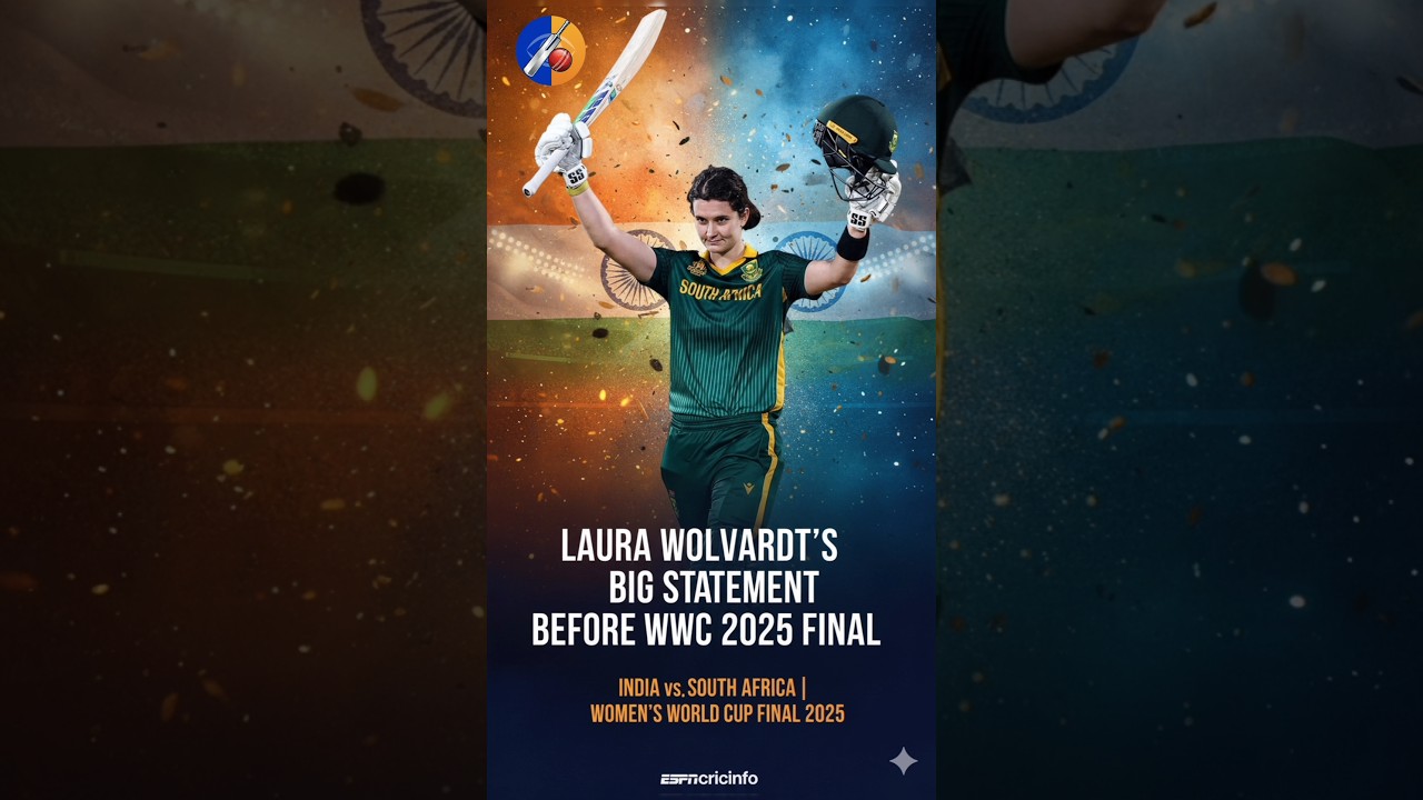 Laura Wolvaardt's Bold Message Ahead of Women's World Cup 2025 Final 🏆 | India vs South Africa