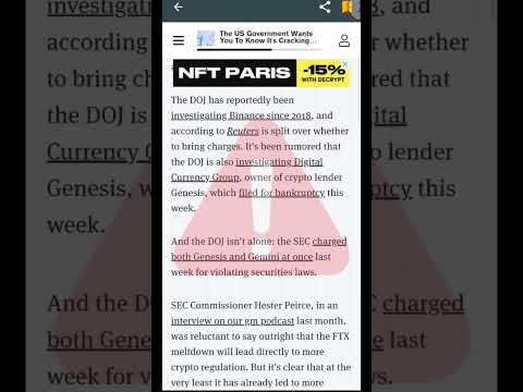 🚨Warning: #USA #Crypto Crackdown!!🚨 #XRP #XDC #XLM #Crypto #FTX #Regulations #USDT #Shorts